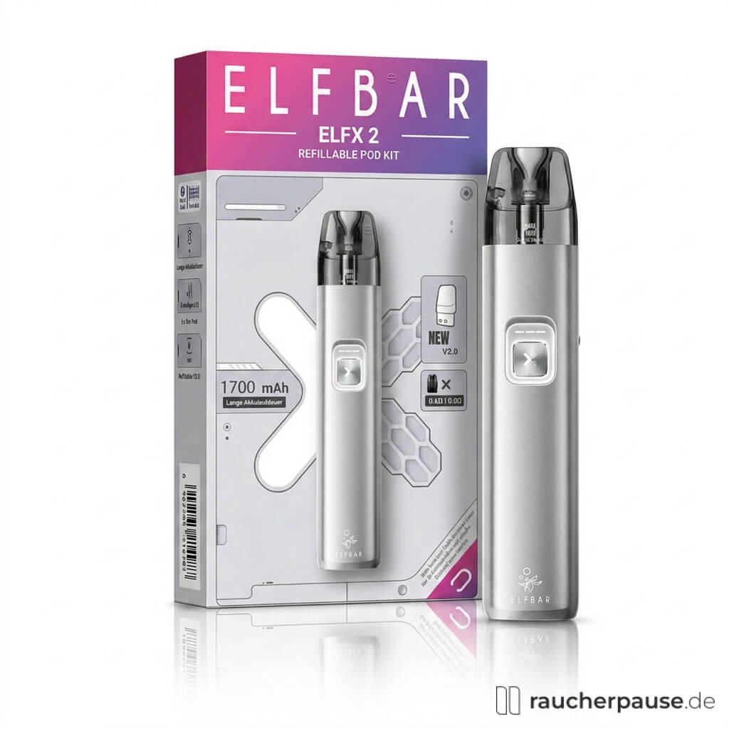 Elfbar ELFX 2 Pod Kit Silber | 1700 mAh