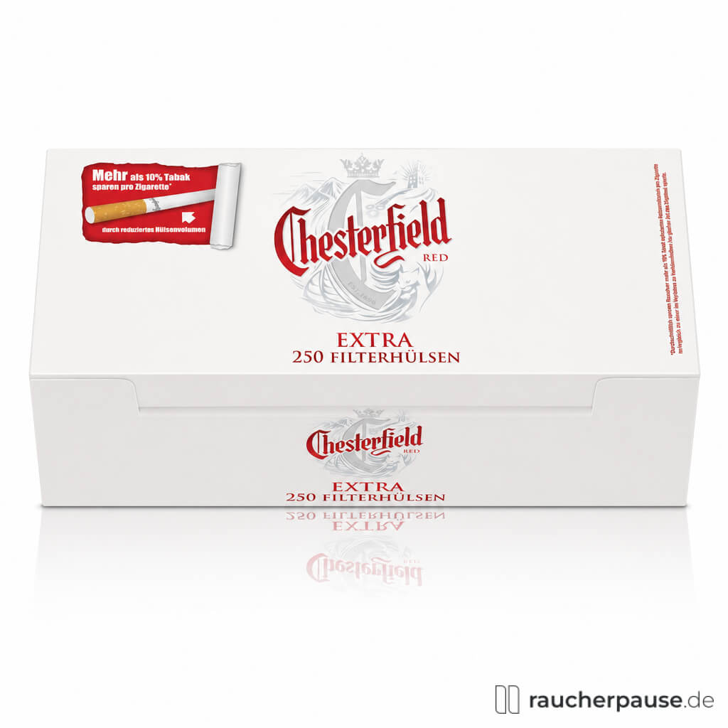 Chesterfield Extra Red Filterhülsen | 250 Stück