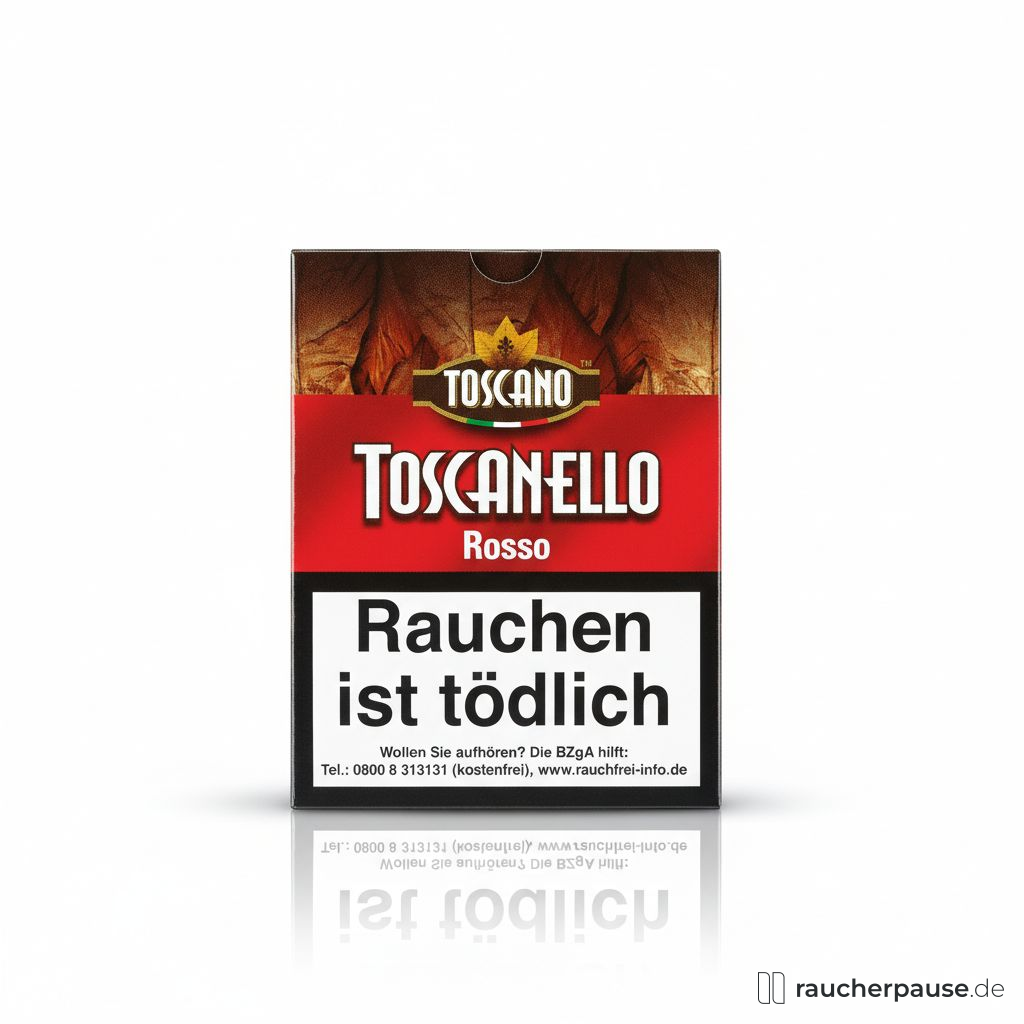 Toscanello Rosso Zigarren | 5er Pack | Kaffee-Aroma | Handgerollt | Italien