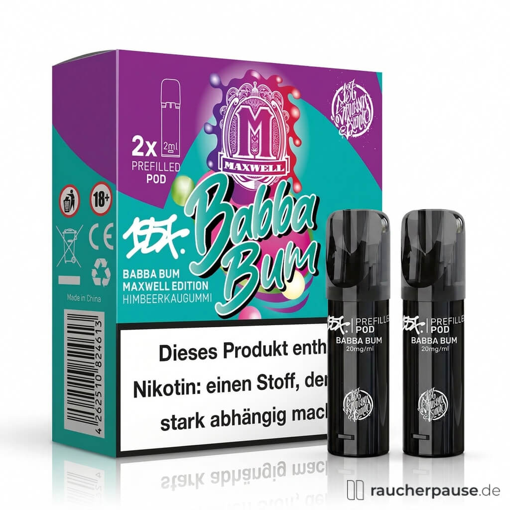 187 Strassenbande Babba Bum Liquid Pod – 2 ml | Nikotin 20 mg/ml | 2er Pack (4 ml) | ELFA kompatibel