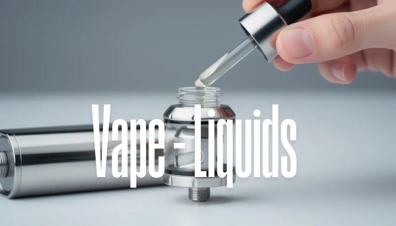 Ein Vape das mit einer Pipette befüllt wird