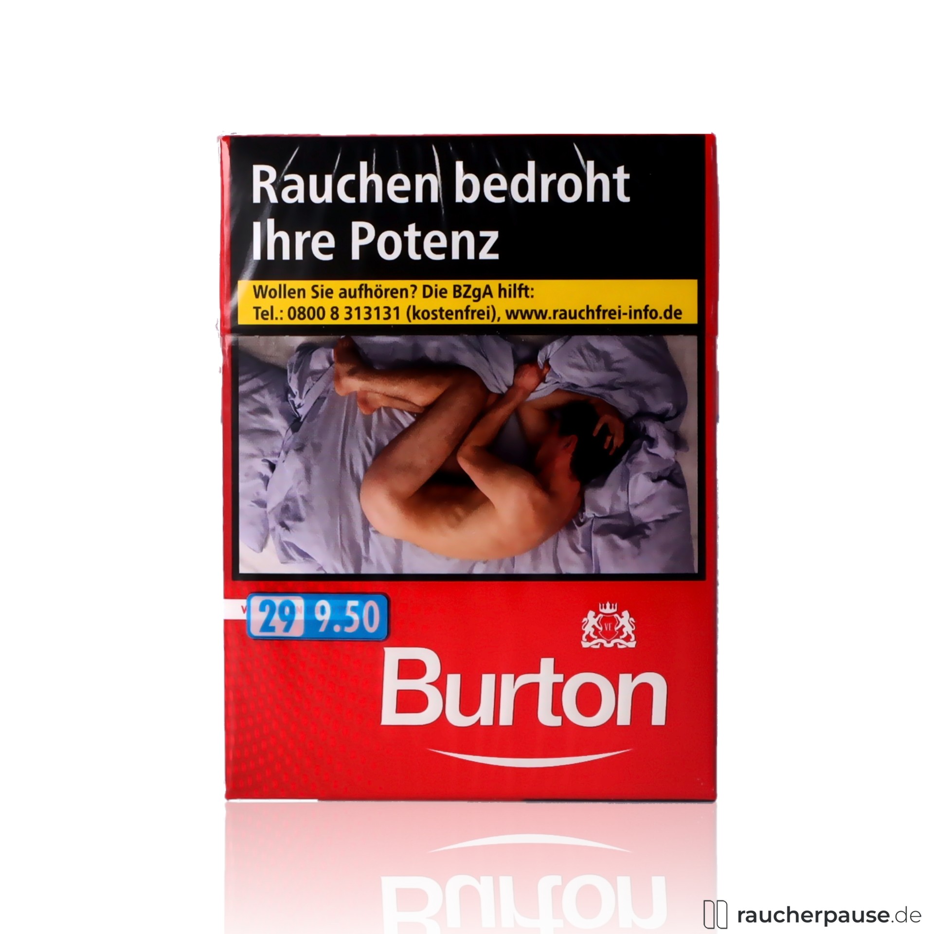 Burton Red Maxi Pack Zigaretten | 29 Stk. pro Packung | American Blend King-Size Burton Red Maxi Pack Zigaretten | 29 Stk. pro Packung | American Blend King-Size