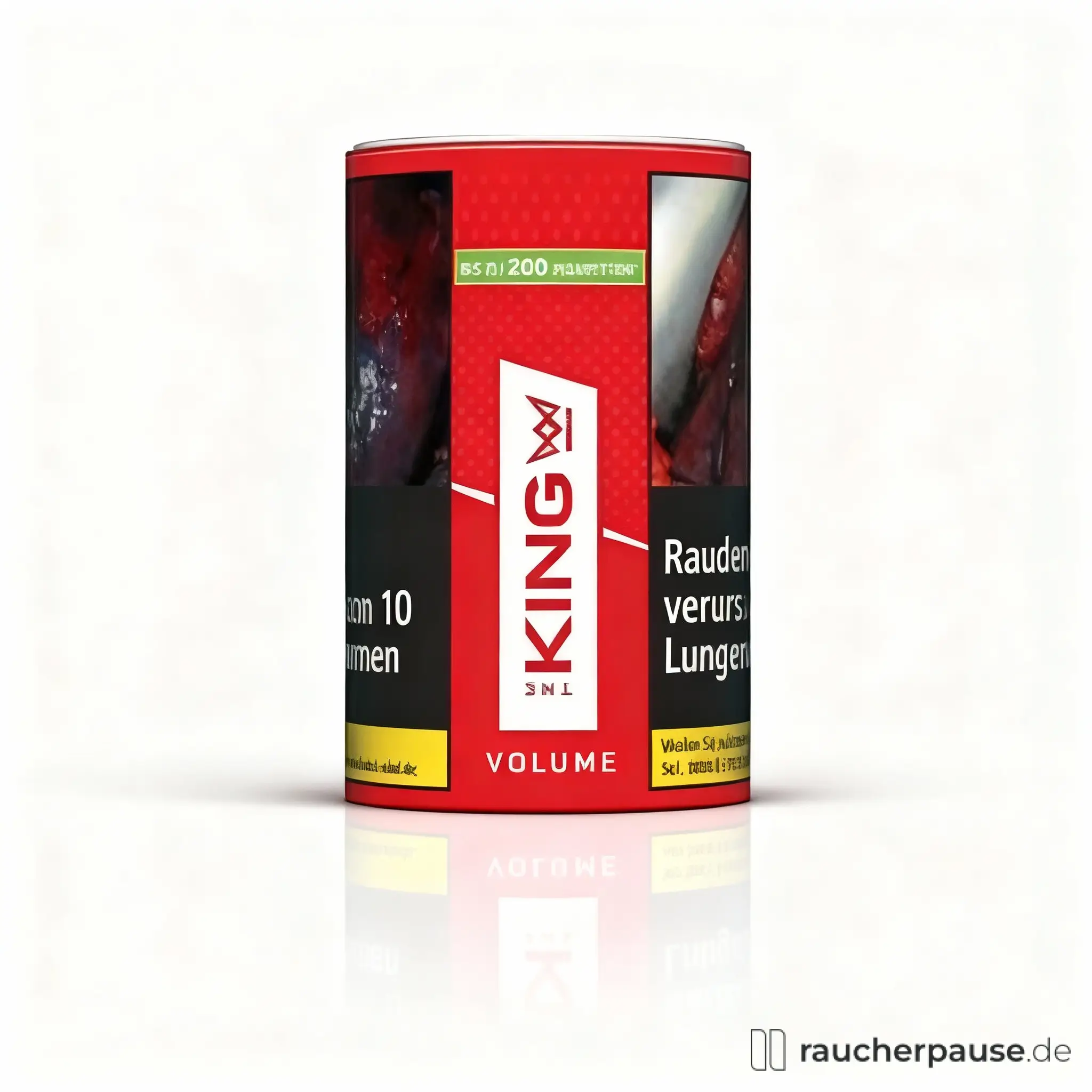 The King Red Volumentabak 90g Dose | American Blend für bis zu 200 Zigaretten | Starker Geschmack