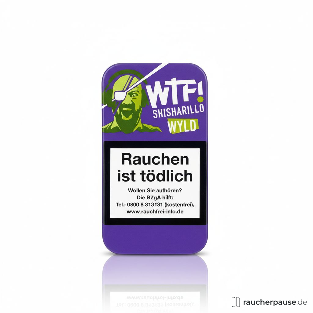 WTF! Wyld Shisharillo Traube | 5er Pack | Mild | Ecuador Deckblatt | Fruchtig-Süß WTF! Wyld Shisharillo Traube | 5er Pack | Mild | Ecuador Deckblatt | Fruchtig-Süß