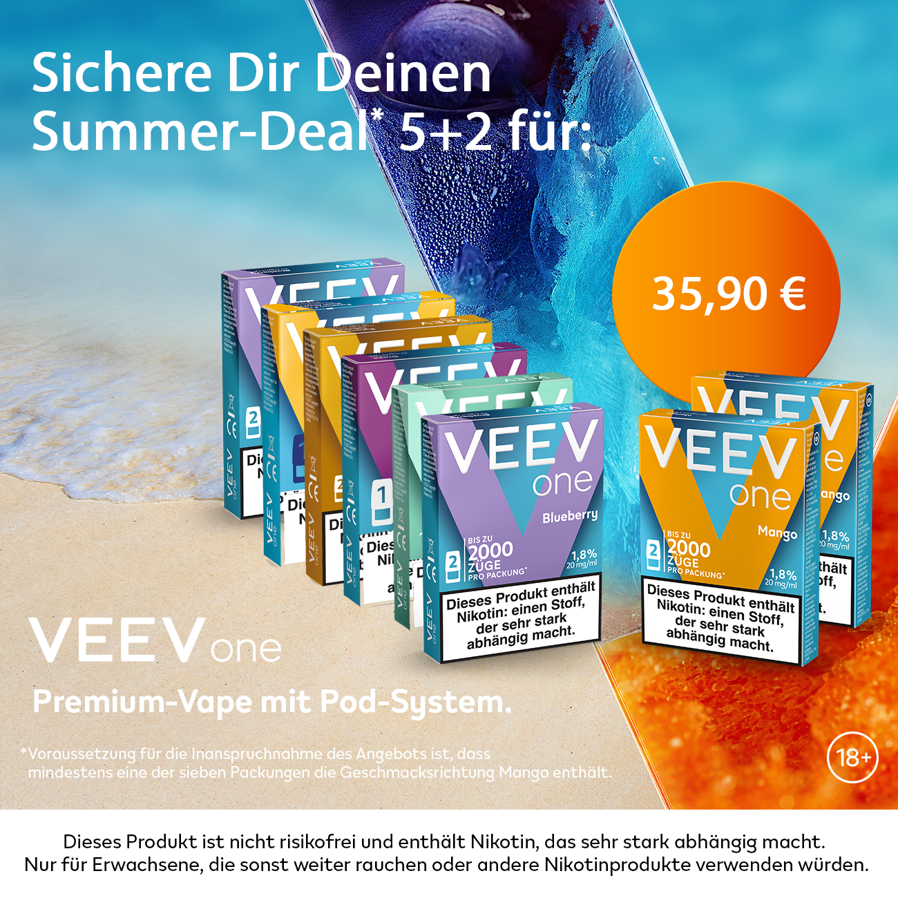 VEEV One Aktion Banner raucherpause