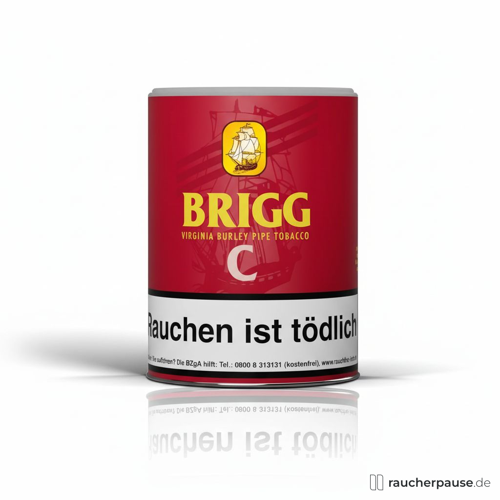 Brigg C Pfeifentabak | 155g Dose | Virginia, Black Cavendish, Burley | Fruchtig-süßes Kirsch-Aroma