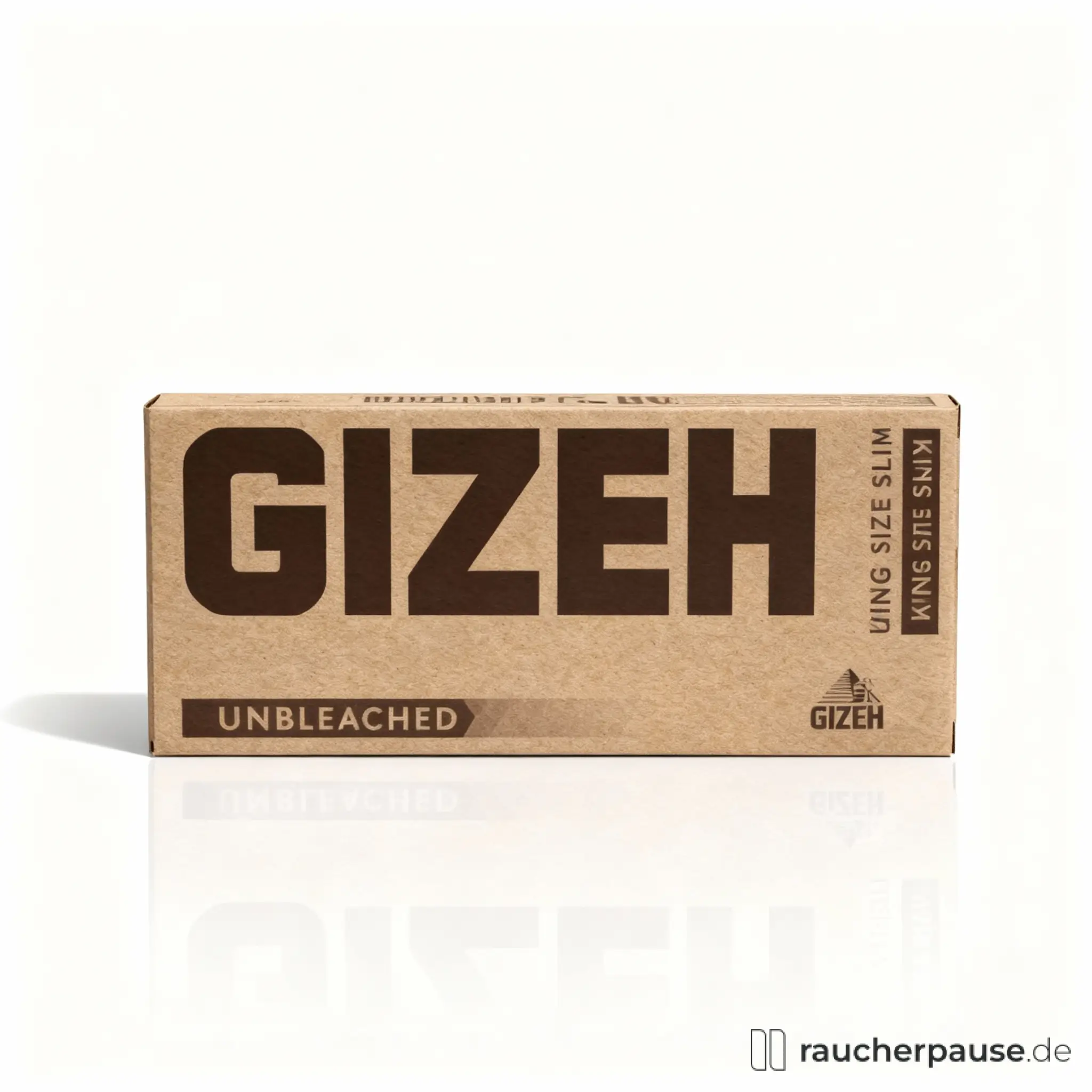 GIZEH Unbleached King Size Slim Papers | 34 Blättchen | Natürlich & Langsam Brennend