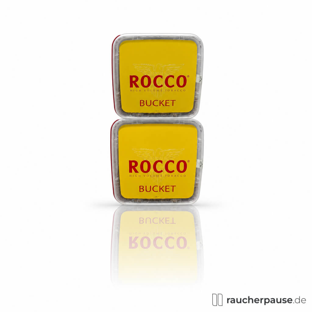 Rocco High Volume Giant Box, 940g Eimer mit gelb-roter Verpackung und modernem, elegantem ROCCO-Logo auf glänzender Oberfläche.