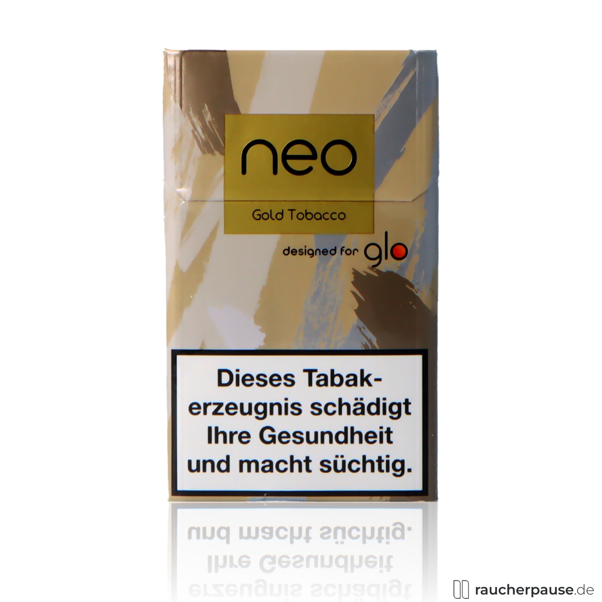 Neo Gold Tobacco für GLO | 20 Stück | Edler Tabakgeschmack neo, neo gold tobacco fuer glo stueck edler tabakgeschmack , packshot vorderseite