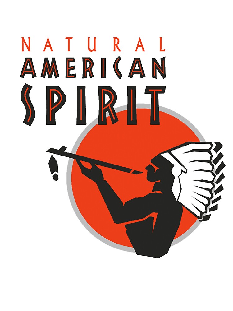 American Spirit Logo mit "Natural American Spirit" Schriftzug