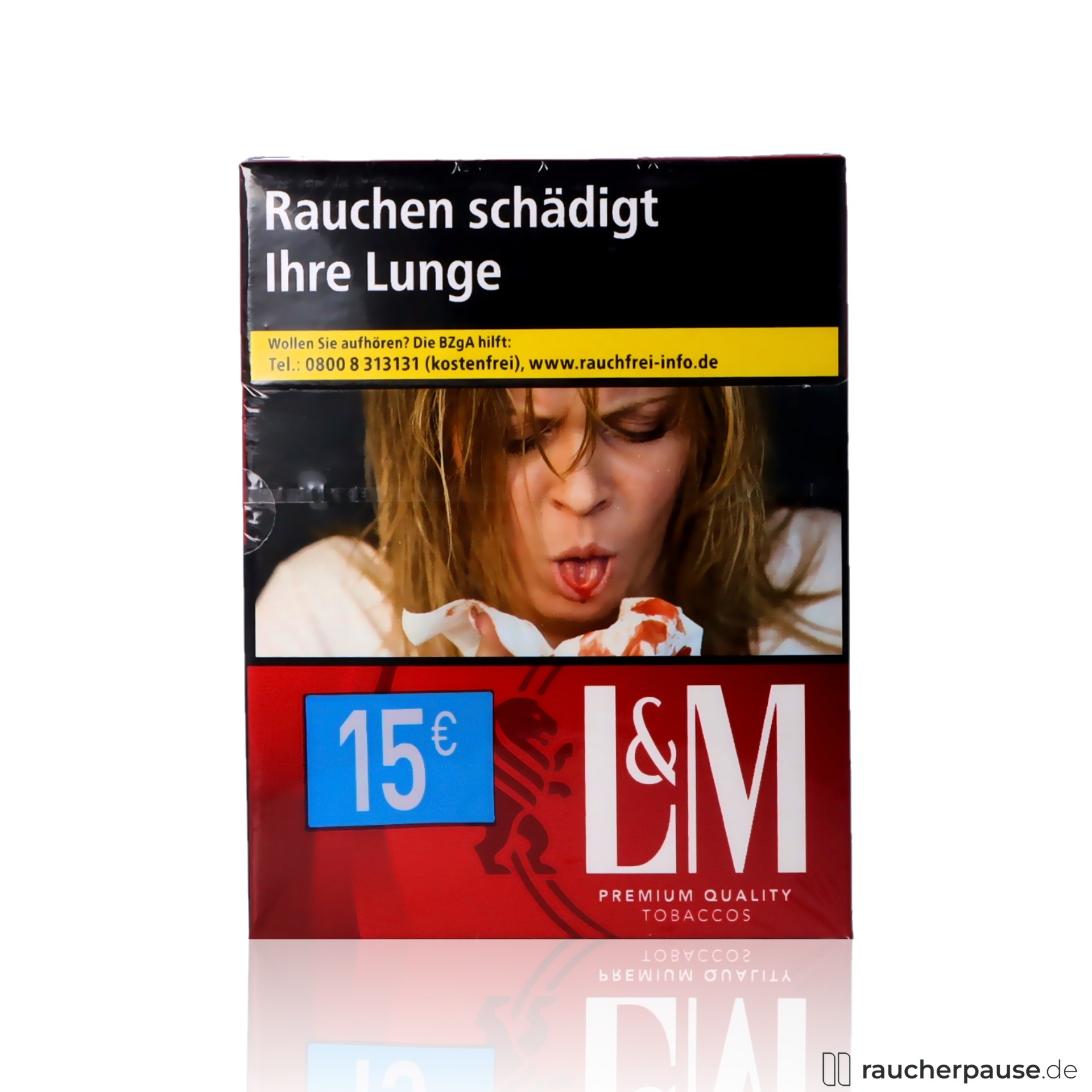 L&M Red 4XL Zigaretten | 39 Stk. pro Packung King Size | Intensives American Blend Aroma