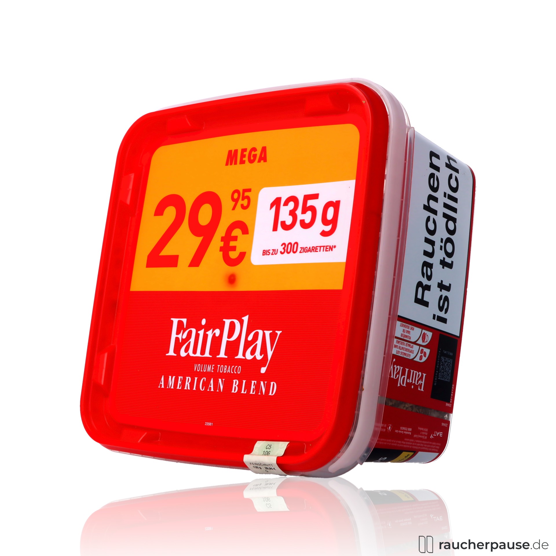 fairplay american blend stopftabak volumentabak giga box , packshot vorderseite