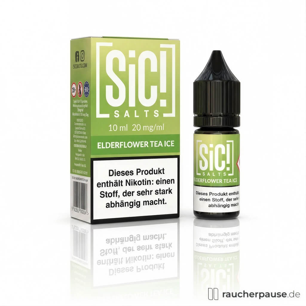 SiC! Salts Elderflower Tea Ice Liquid | 20 mg/ml Nikotin