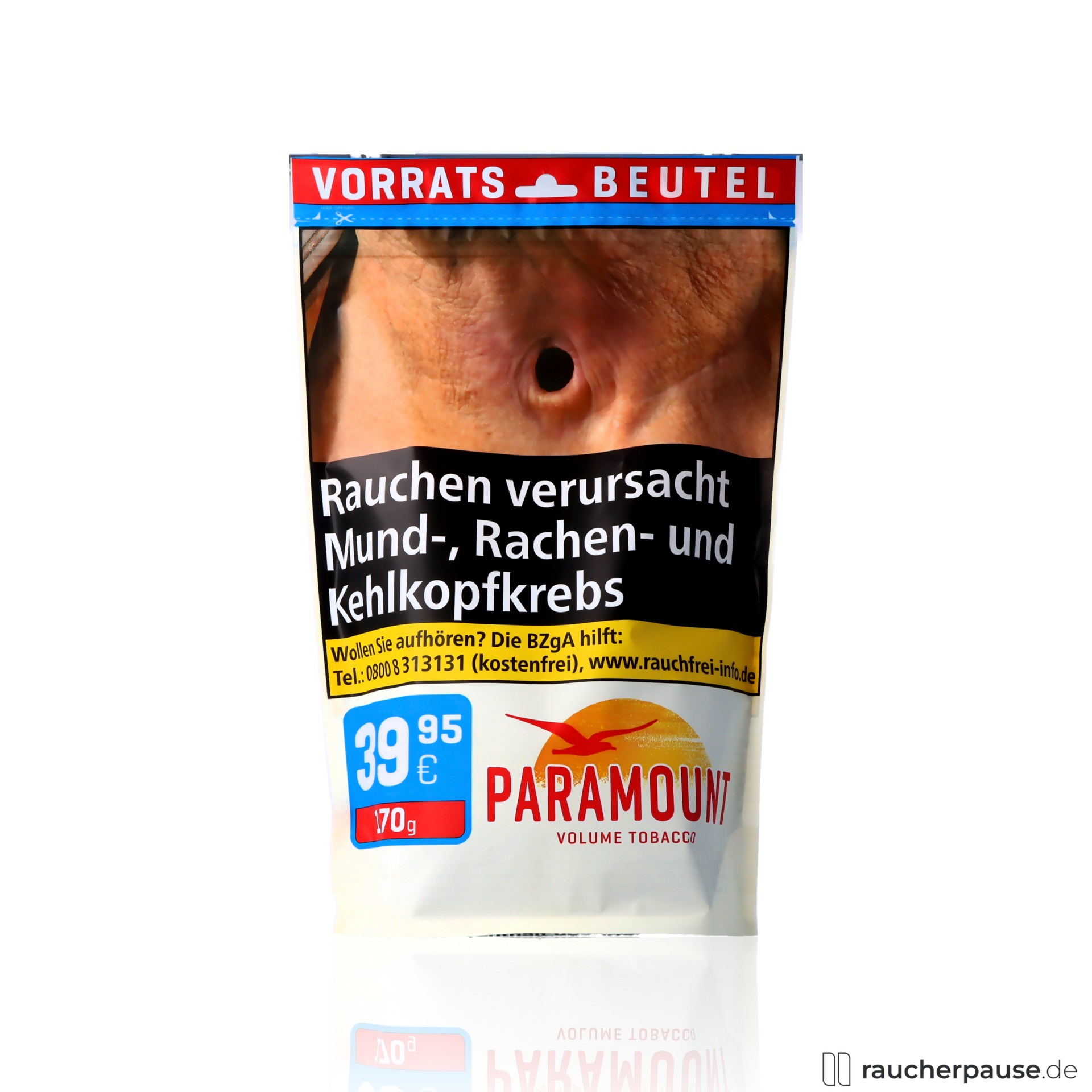 Paramount Volumentabak 185g | American Blend | Wiederverschließbar | Reemtsma Qualität