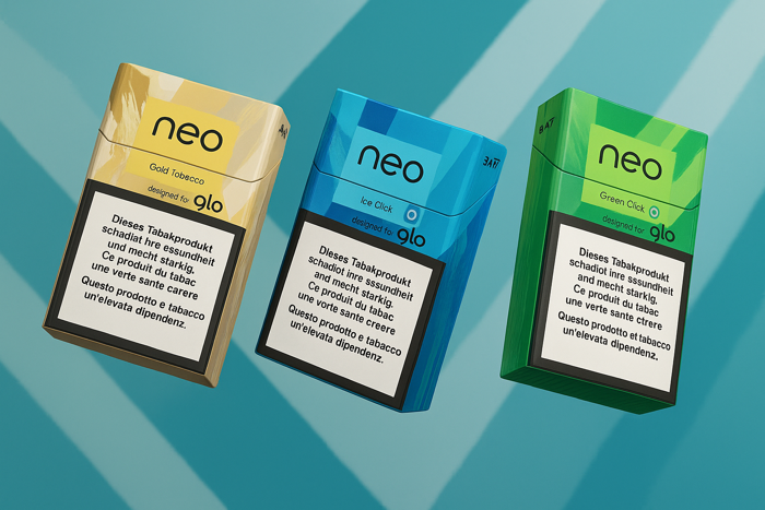 Glo Neo Sticks Sorten: Gold Click, Ice Click und Green Click