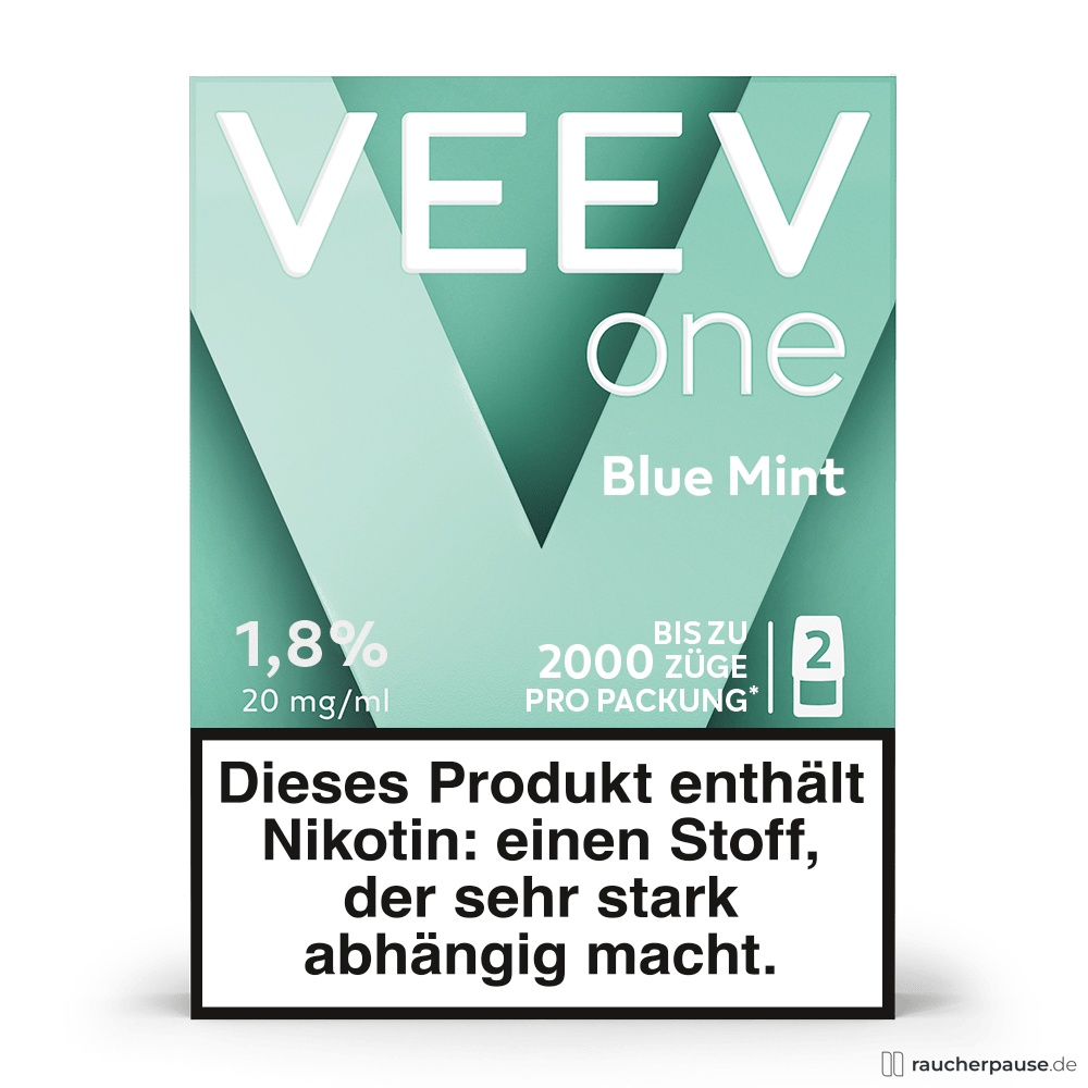 VEEV One Pods Blue Mint kaufen 2x2ml Frischekick mit 20mg VEEV One Pods Blue Mint kaufen 2x2ml Frischekick mit 20mg