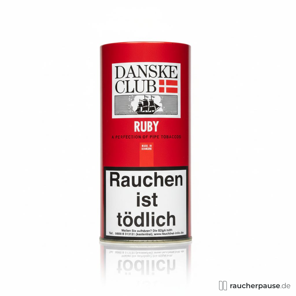 Danske Club Ruby Tabak | 50g Pouch | Burley & Virginia mit Kirscharoma
