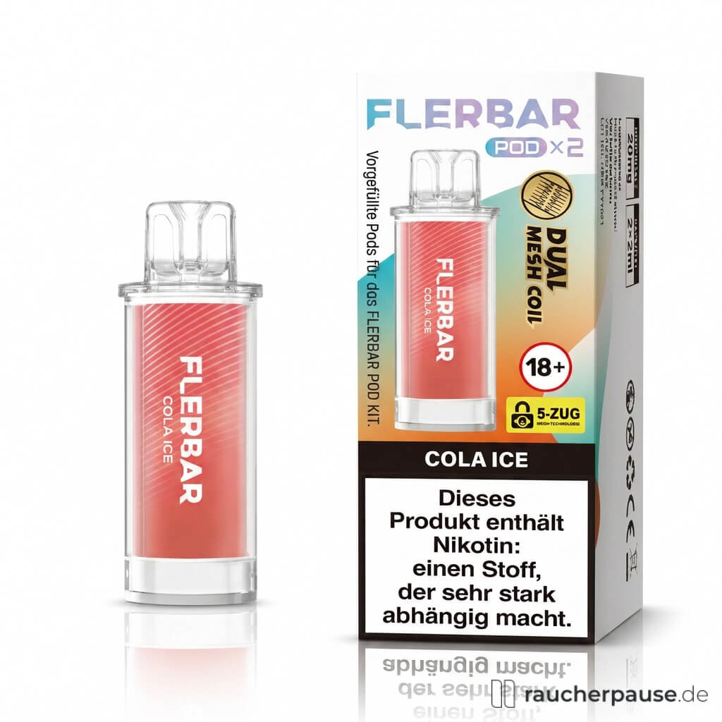 Flerbar Cola Ice Prefilled Pods | 2 Stück | 20 mg/ml Nikotin