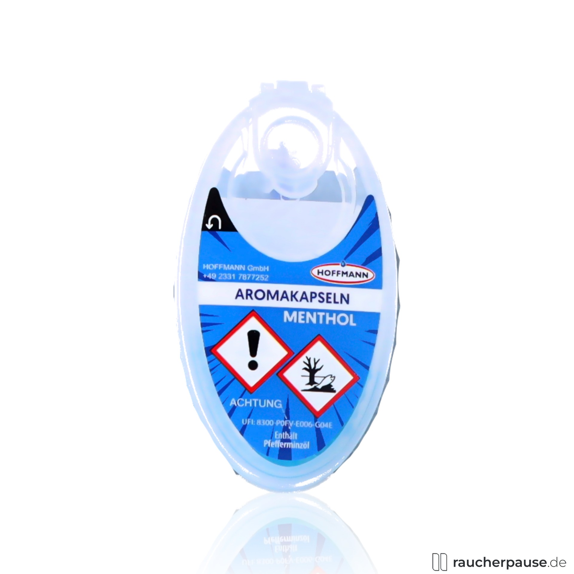 Hoffmann Aromakapseln für Filterzigaretten | Mentholgeschmack | 100 Kapseln pro Dose