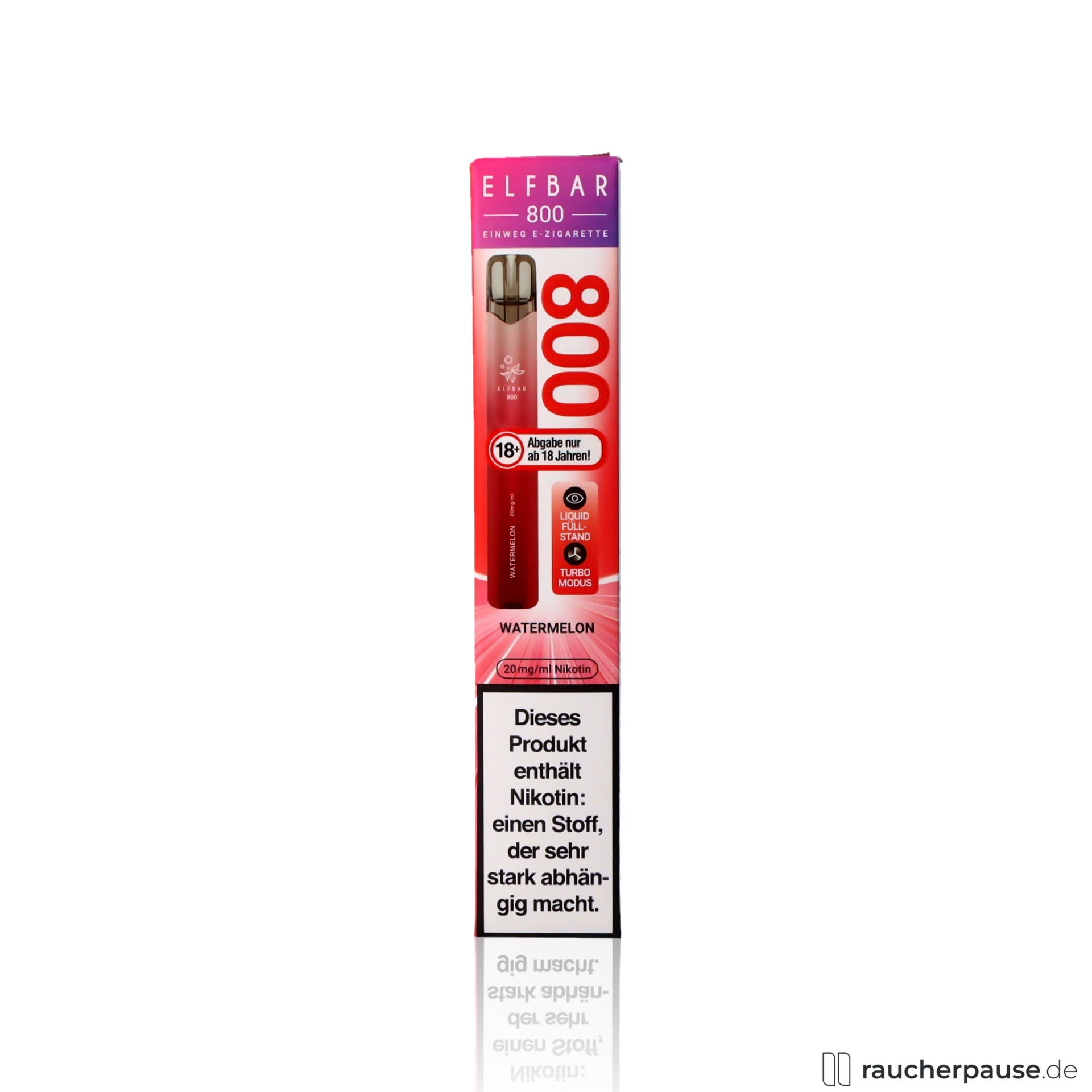 ELFBAR 800 Watermelon | 20mg Nikotin | 800 Züge | Einweg E-Zigarette