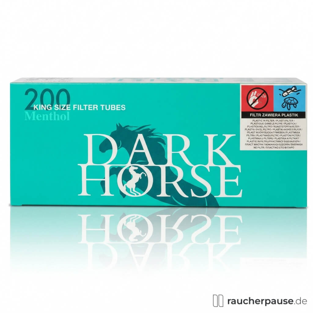 Dark Horse Menthol King Size Filterhülsen | 200 Stück