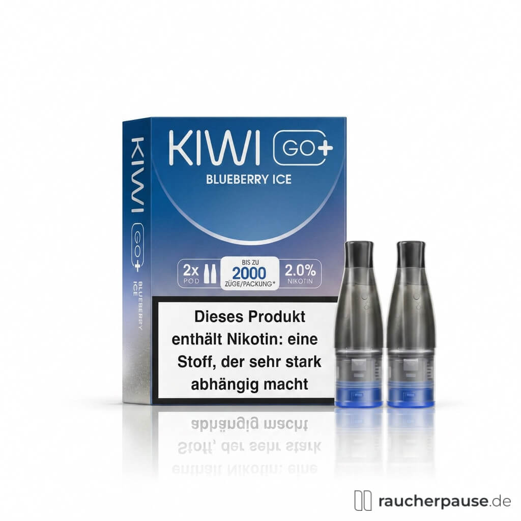 KIWI GO+ Blueberry Ice Prefilled Pods | 2 Stück | 20 mg/ml Nikotin
