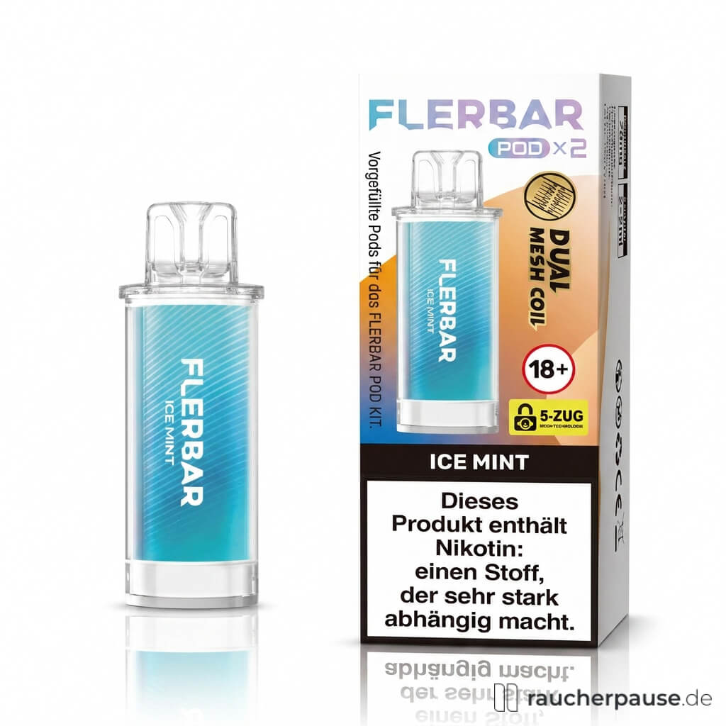 Flerbar Ice Mint Prefilled Pods | 2 Stück | 20 mg/ml Nikotin