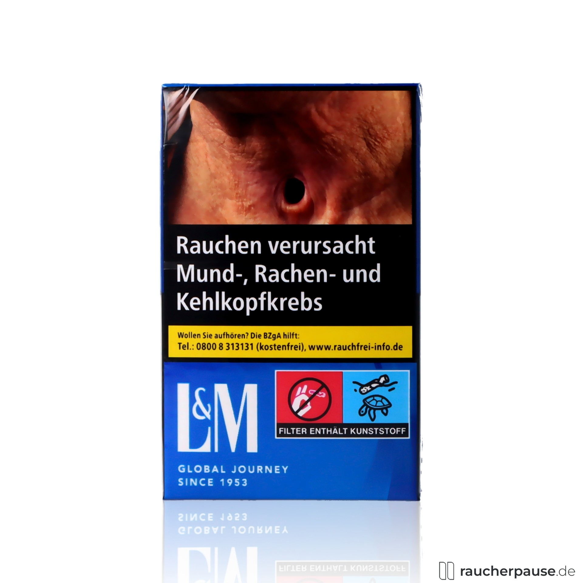 L&M Blue Label Zigaretten | 20 Stk. pro Packung | Fein-würziger American Blend Geschmack L&M Blue Label Zigaretten | 20 Stk. pro Packung | Fein-würziger American Blend Geschmack