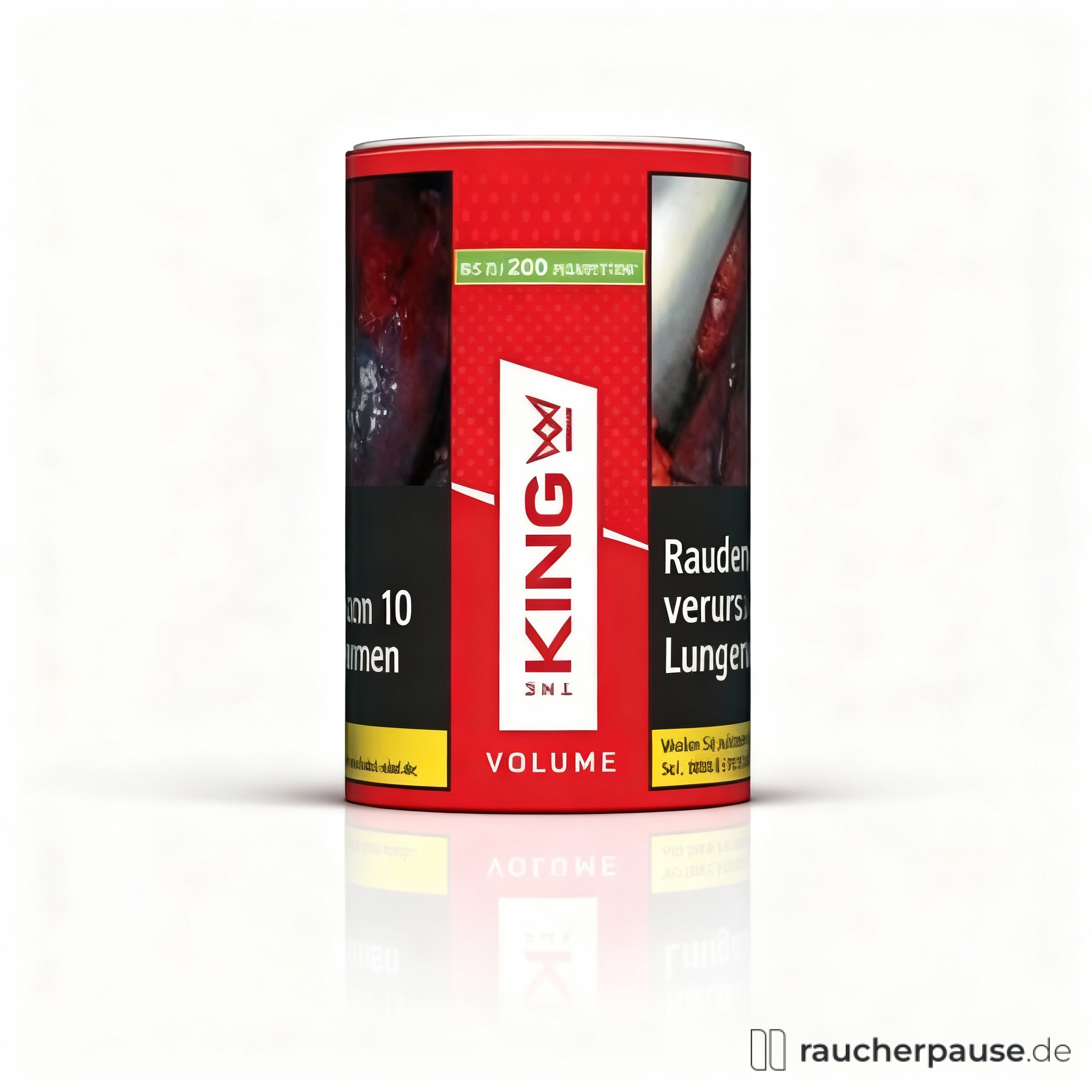 The King Red Volumentabak 90g Dose | American Blend für bis zu 200 Zigaretten | Starker Geschmack