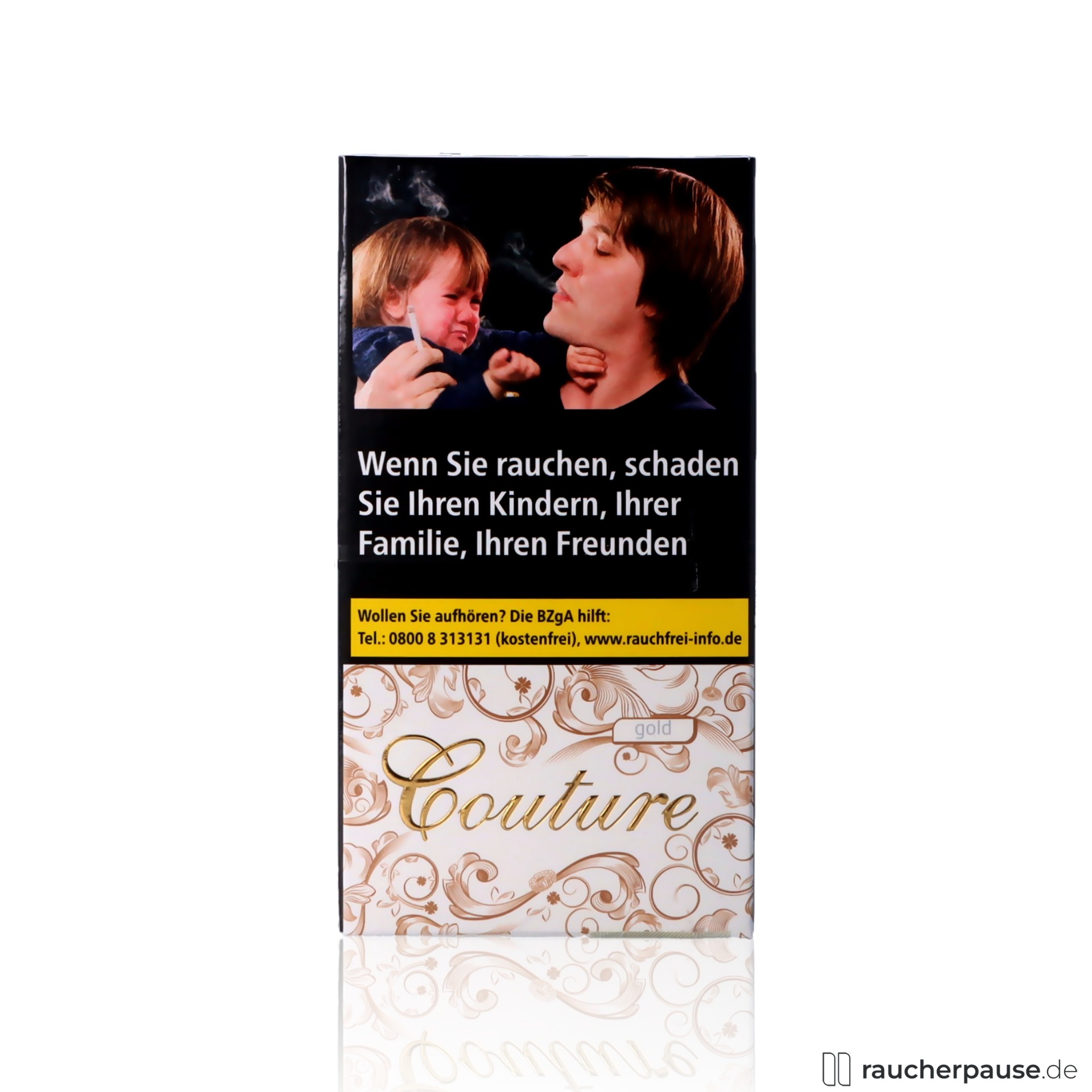 Couture Gold Slim Zigaretten | 20 Stk. pro Packung | Fein-würziger Virginia-Tabak