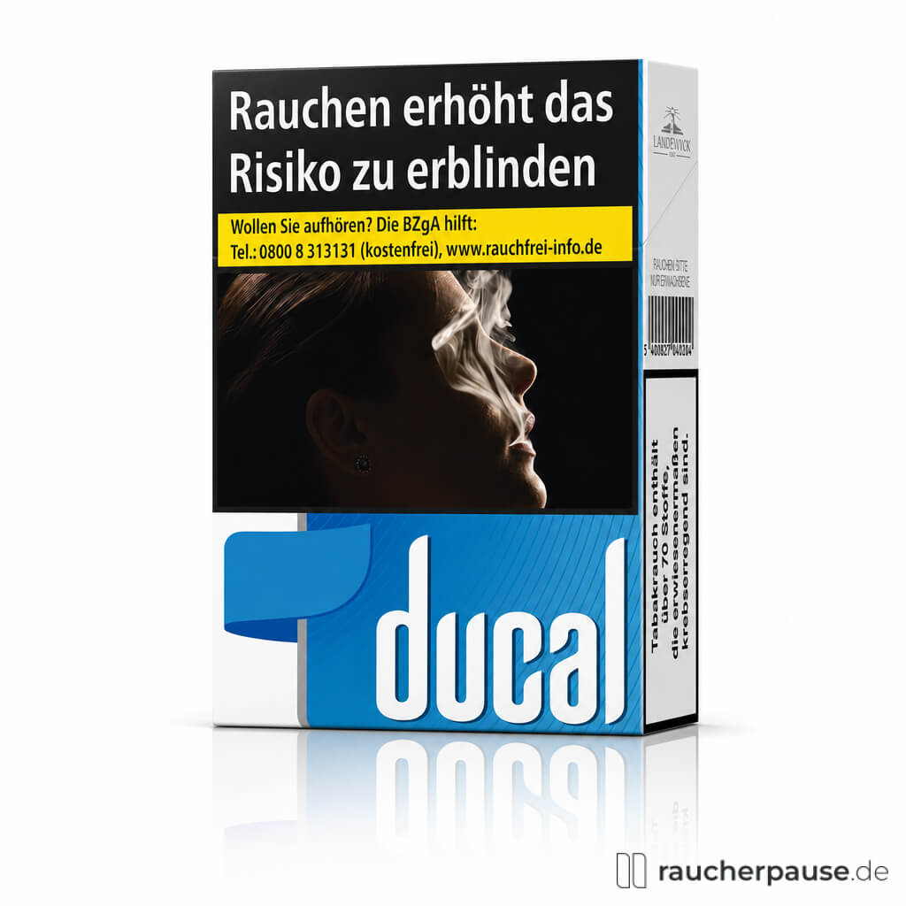 Ducal Blue Zigaretten | 24 Stk. pro Packung King Size | Mild-würziges Aroma