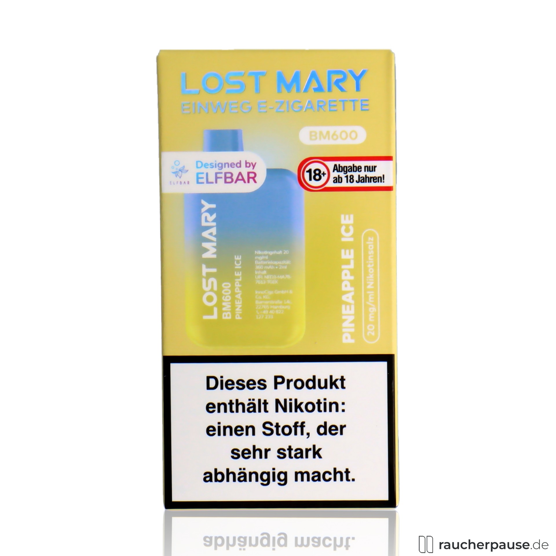 Lost Mary BM600 Pineapple Ice kaufen Ananas-Dampf Lost Mary BM600 Pineapple Ice kaufen Ananas-Dampf
