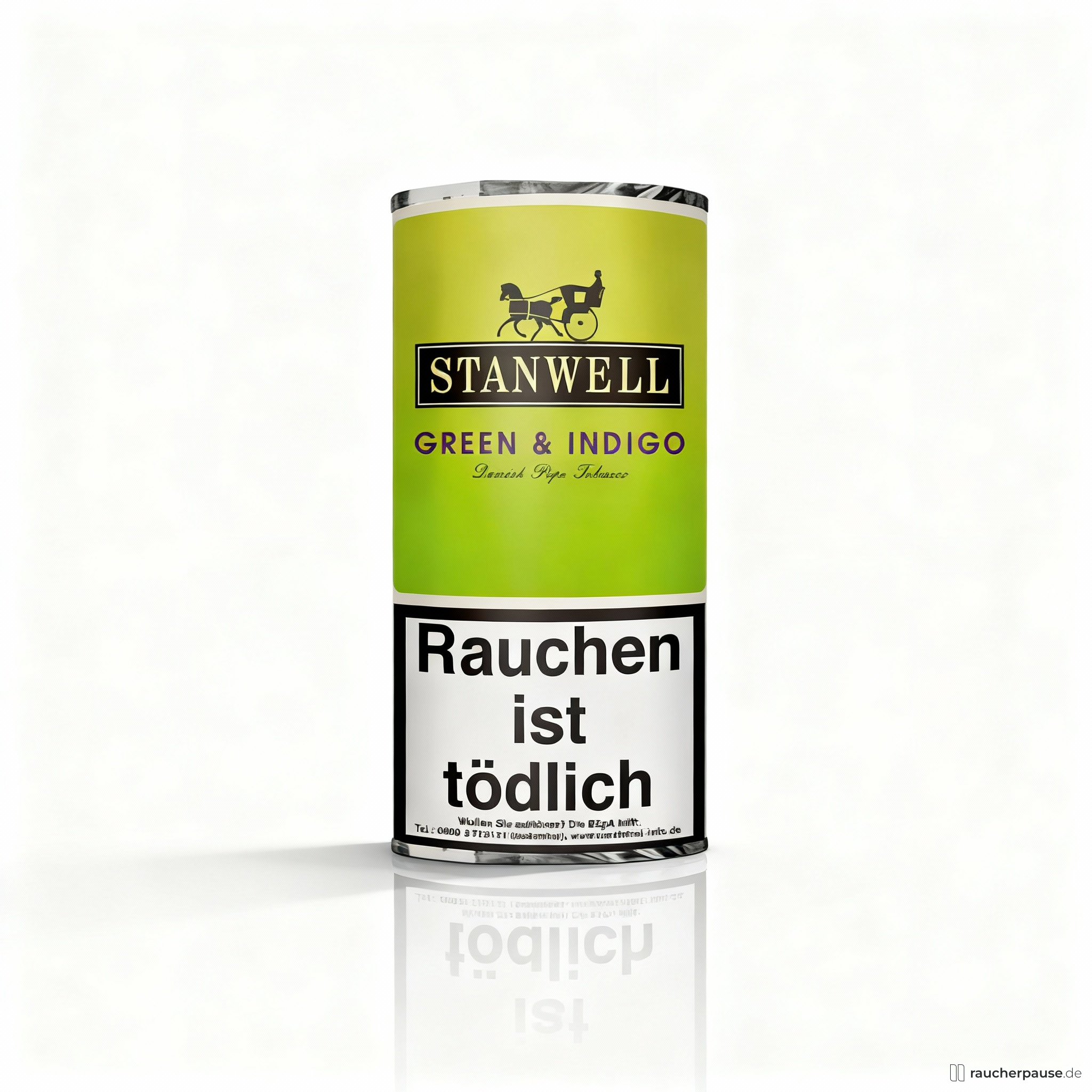 Stanwell Green Indigo Pfeifentabak | 40g Pouch | Fruchtige Apfel & Johannisbeere Mixture