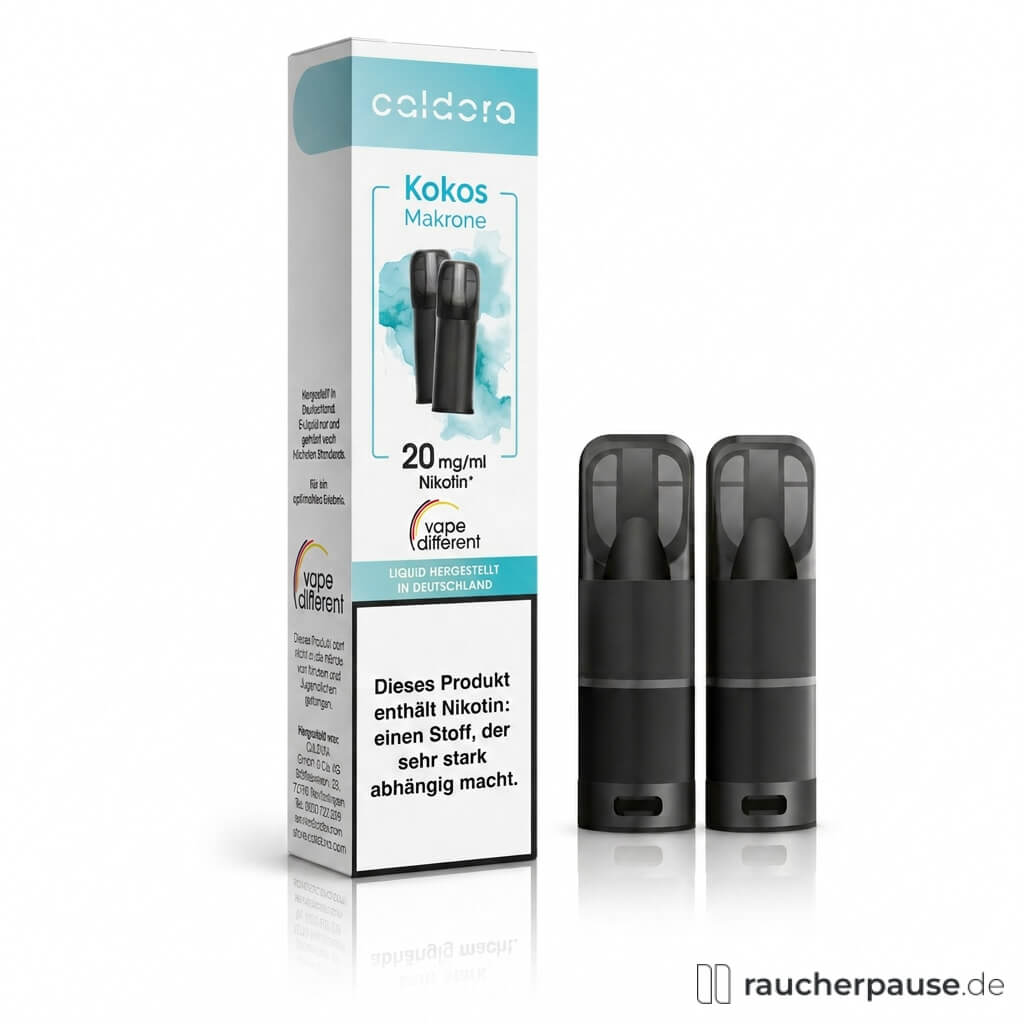 Caldora Kokos Makrone Prefilled Pods | 2 Stück | 20 mg/ml Nikotin