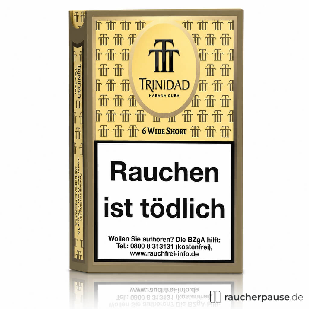Trinidad Wide Short Zigarren in goldener 6er-Packung