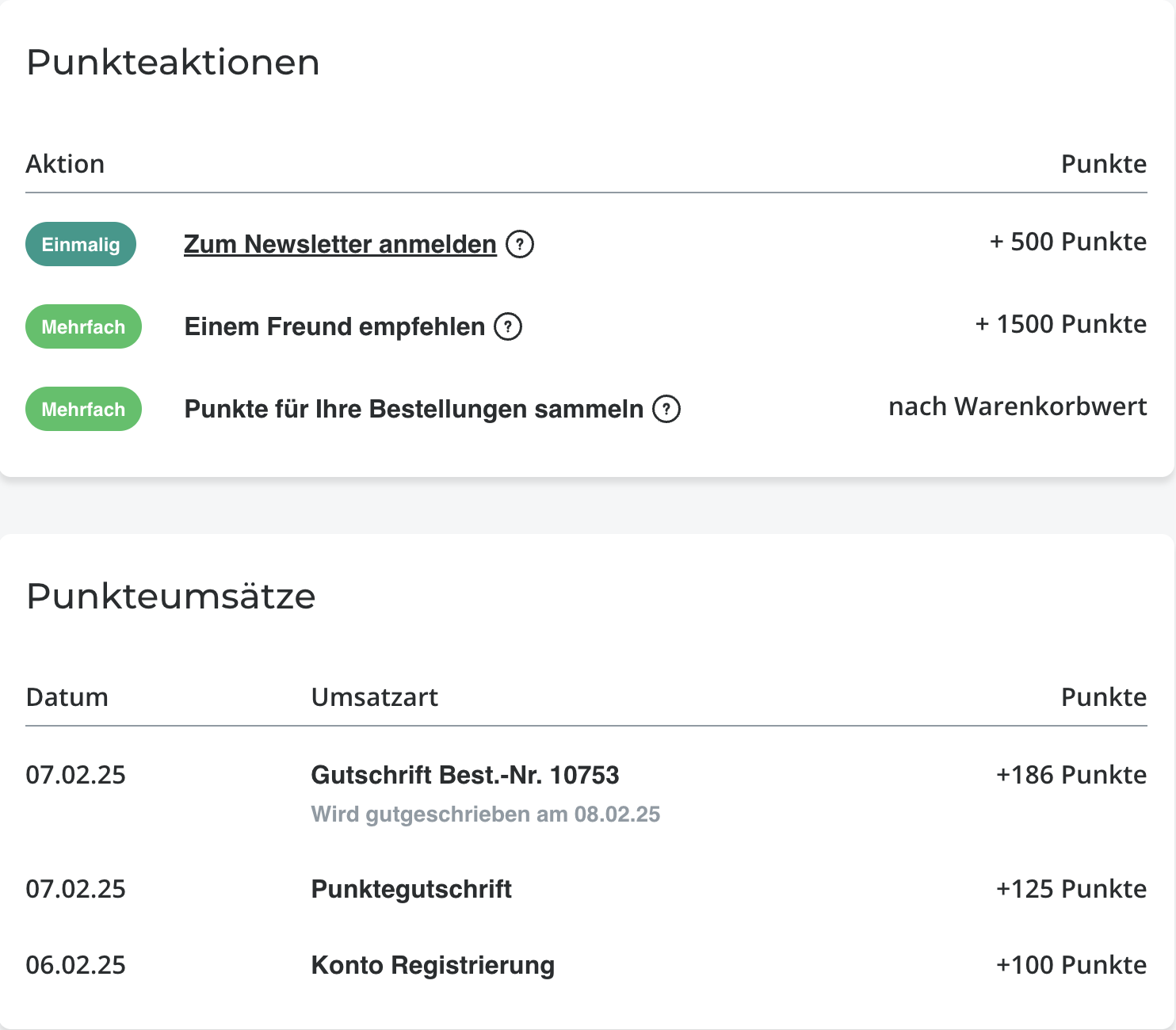 Grafik der raucherpause GmbH Bonusprogramm Punkte, Belohnungen und Einlösungsmöglichkeiten für treue Kunden., packshot hinterseite