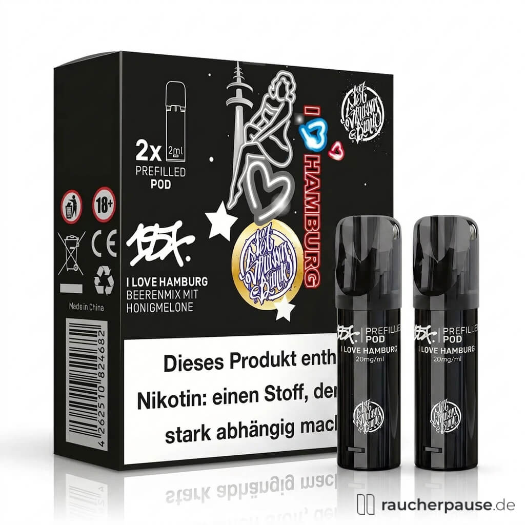 187 Straßenbande Pods | I Love Hamburg | 20mg/ml Nikotin