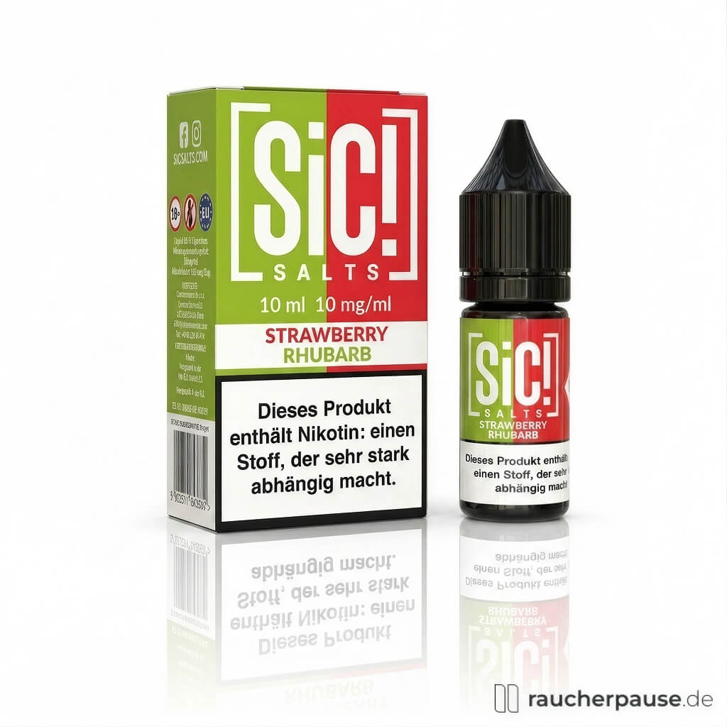 SiC! Salts Strawberry Rhubarb Liquid | 10 mg/ml Nikotin