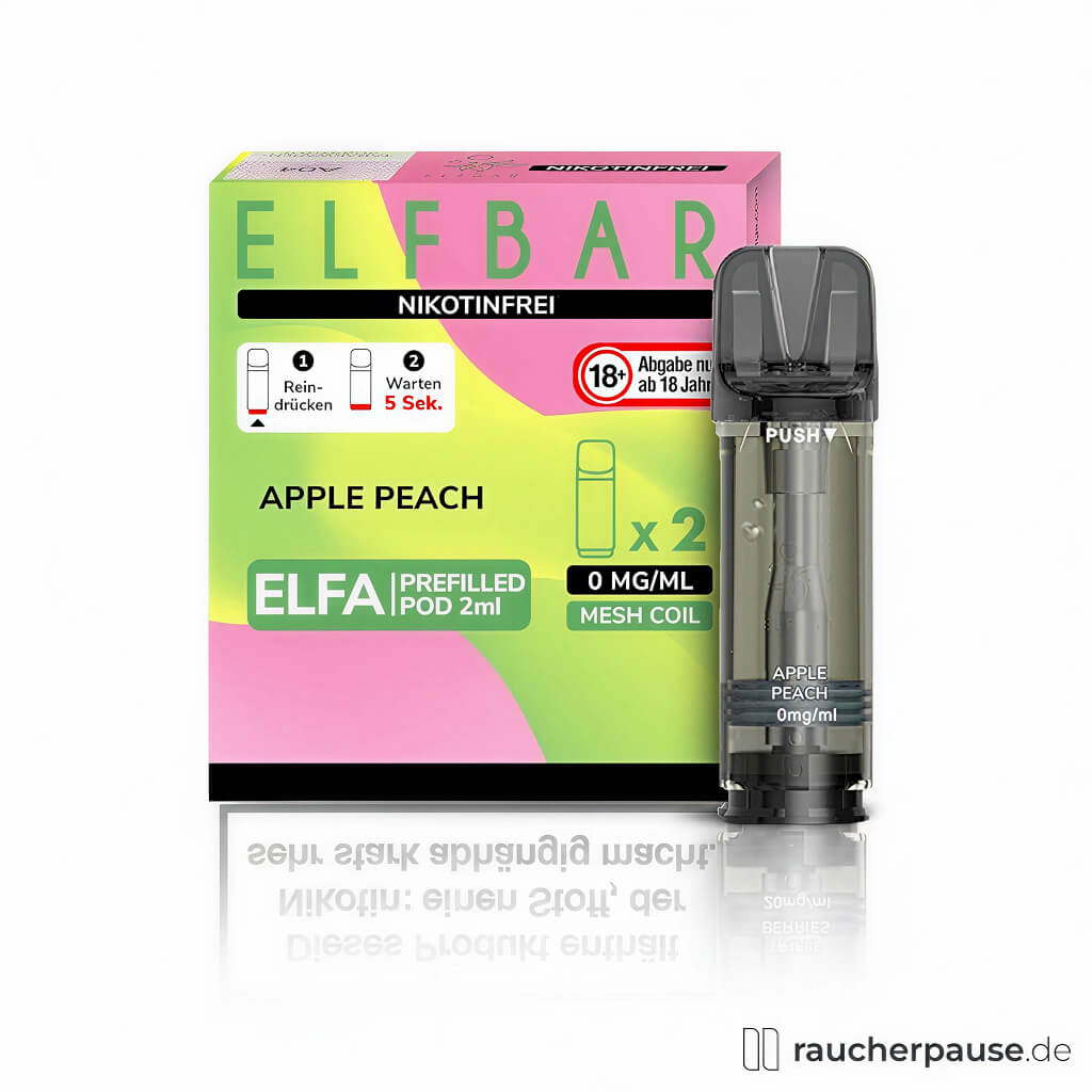 Elf Bar Elfa Prefilled Pods Apple Peach | Nikotinfrei | 2x2ml
