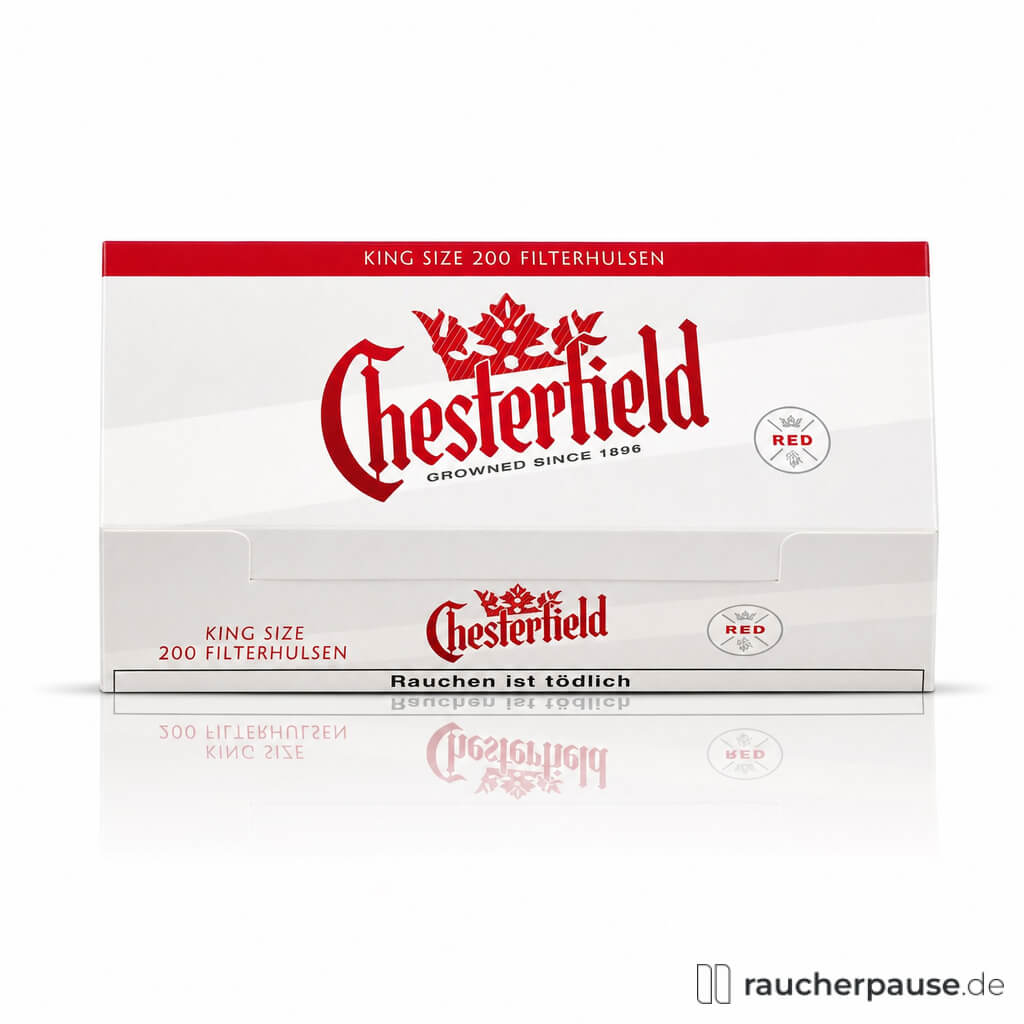 Chesterfield Red Filterhülsen | 200 Stück