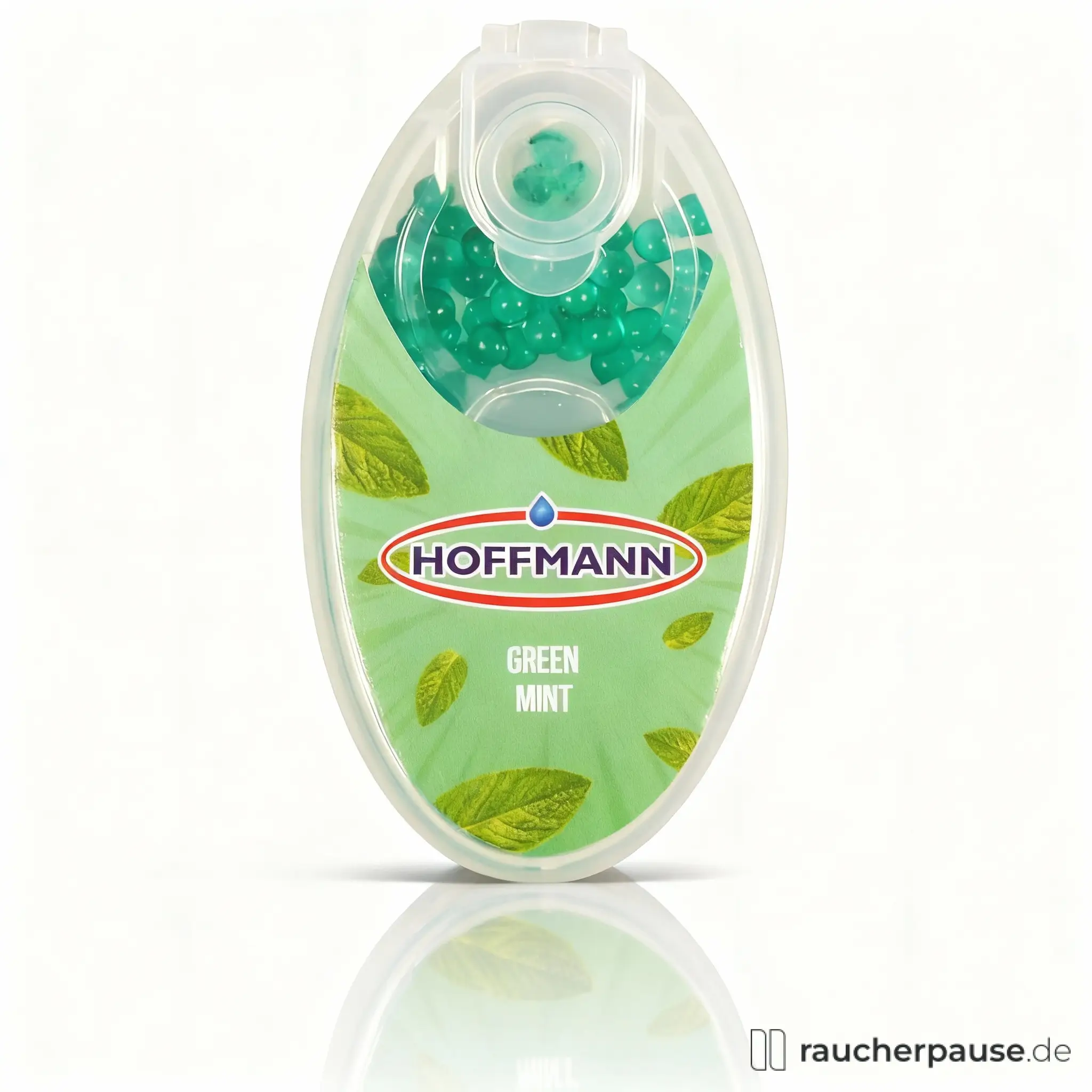 Hoffmann Green Mint Aromakapseln für Filterzigaretten | 100 Stück | Intensiver Minzgeschmack
