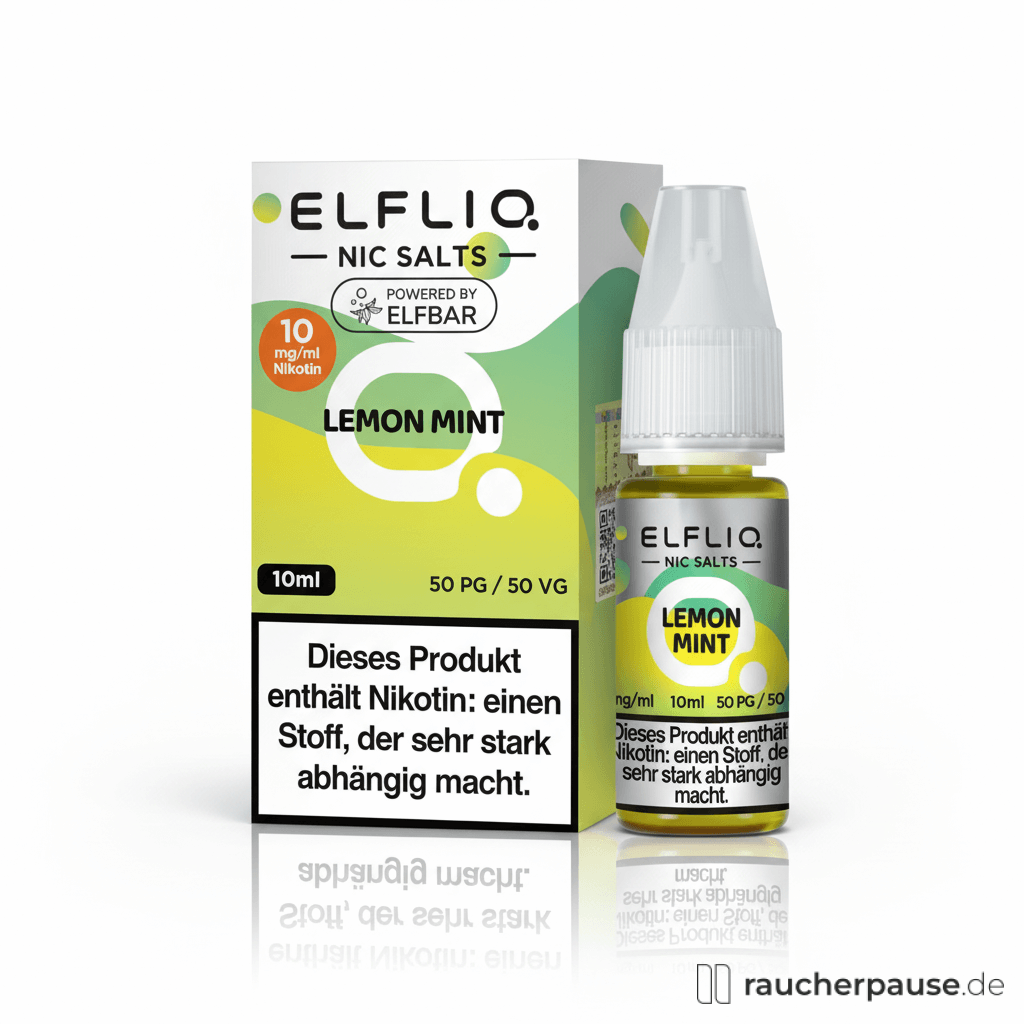 Elfliq Lemon Mint 10mg | Zitrone-Minze NicSalt Elfliq Lemon Mint 10mg | Zitrone-Minze NicSalt