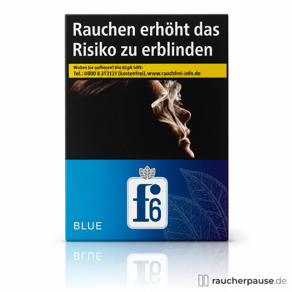 f6 Blue XL Zigaretten | 24 Stk. pro Packung | King Size mit kurzem Filter