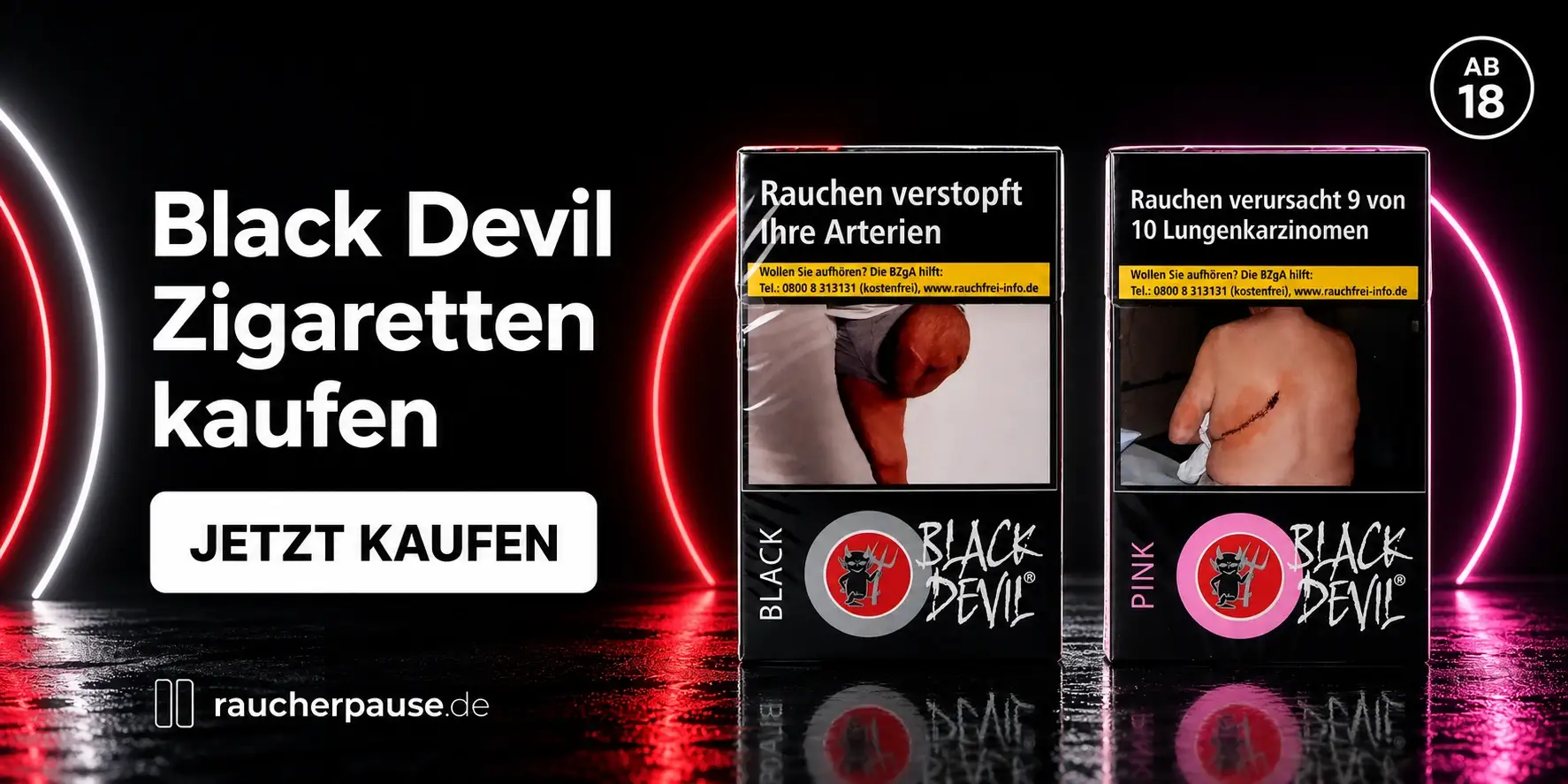 Black Devil Zigaretten kaufen – Black und Pink online bestellen