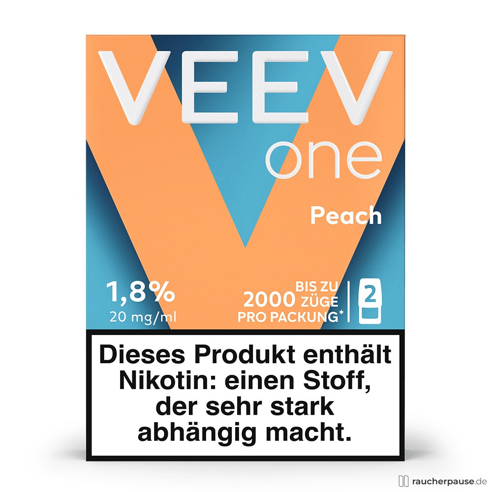 Geschmack: Pfirsich / Nikotingehalt: 20 mg/ml