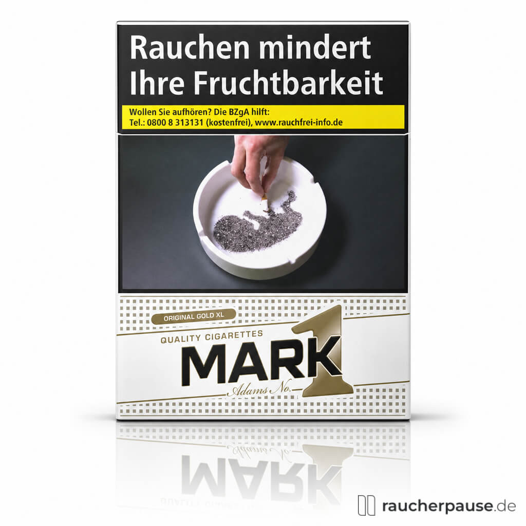 Mark Adams No. 1 Gold Zigaretten | 25 Stk. pro Packung | Milder Geschmack, American Blend