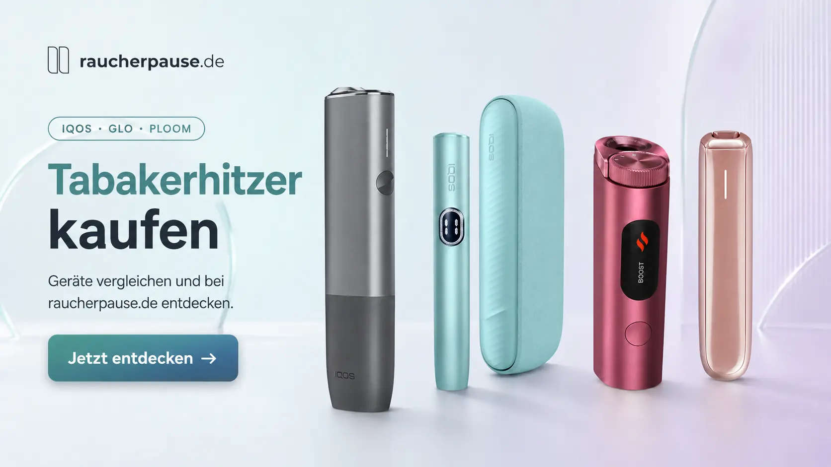 Tabakerhitzer von IQOS, glo und Ploom bei raucherpause.de kaufen und vergleichen