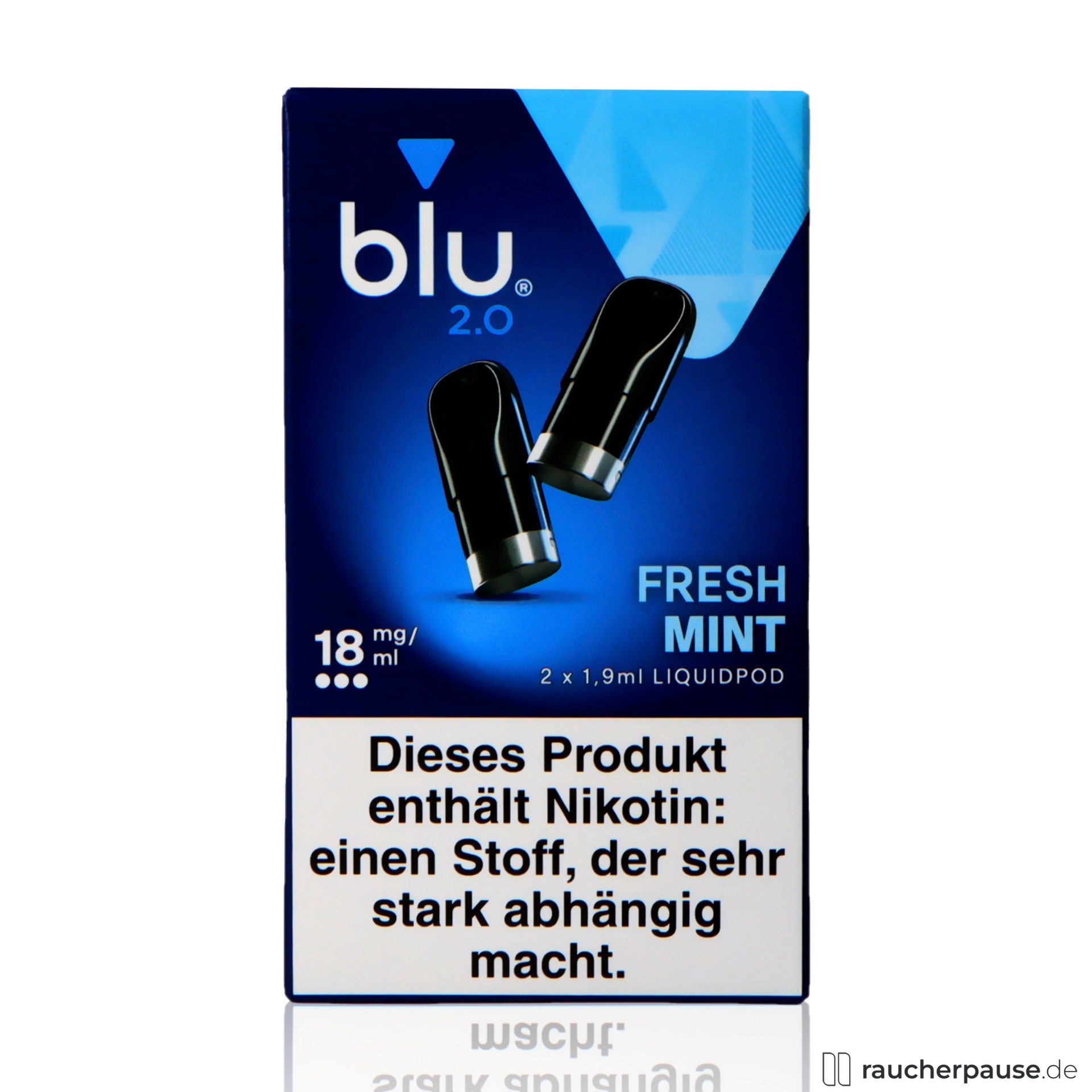 BLU 2.0 Fresh Mint Liquid Pod | 18mg/ml Nikotin | 2 Stück | Erfrischende Minznote