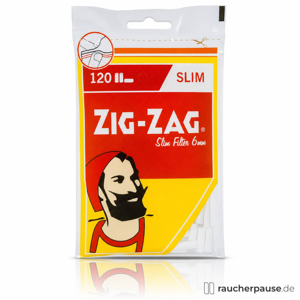 Zig-Zag Drehfilter Slim 6 mm | 120 Stück