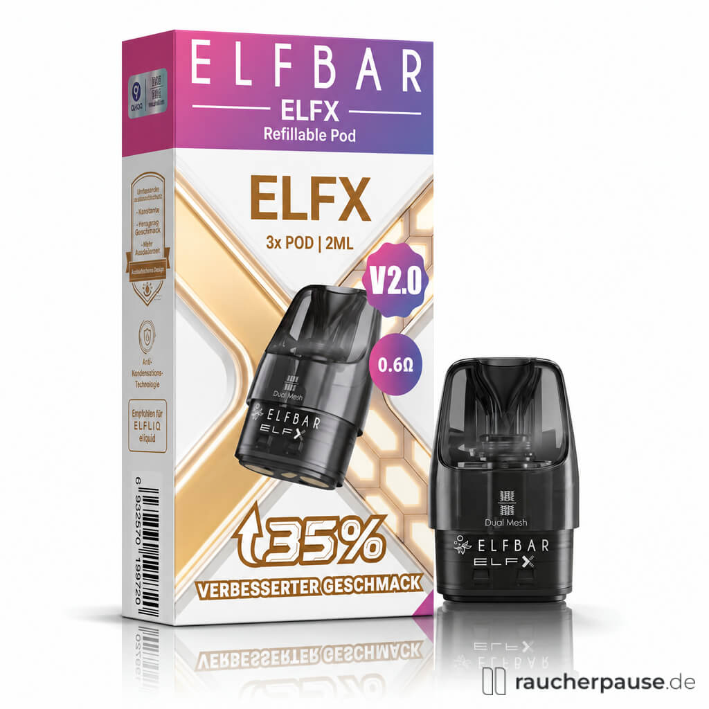 ELFBAR ELFX V2.0 Refillable Pod 0,6 Ohm | 3 Stück
